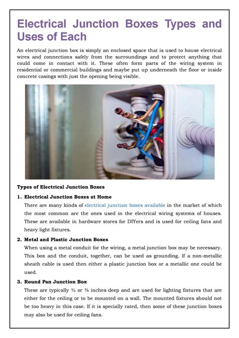 benefit of junction box|different types of junction boxes.